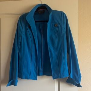Women's Teal Open-Front Blazer Jacket
